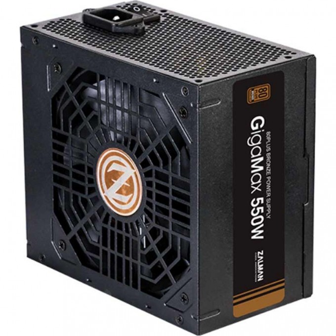 Блок питания ZALMAN , 550W, ATX12V V2.31, EPS, APFC, 12CM FAN, 80+ BRONZE, RETAIL ZM550-GVII