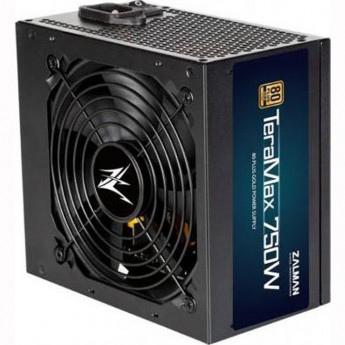 Блок питания ZALMAN ZM750-TMX, 750W, ATX12V V2.52, APFC, 12CM FAN, 80+ GOLD, FULL MODULAR, RETAIL