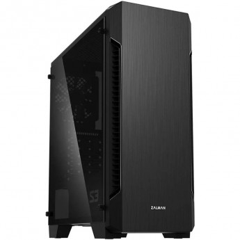 Корпус ATX ZALMAN S3 TG, Midi-Tower, без БП, черный