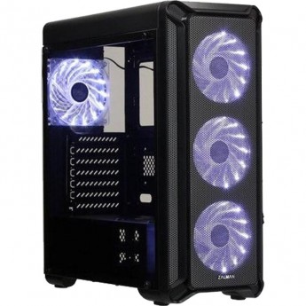 Корпус ZALMAN I3, ATX, BLACK, FRONT MESH, WINDOW, 2X3.5", 3X2.5", 2XUSB2.0, 1XUSB3.0, FAN CONTROLLER, FRONT 3X120MM, REAR 1X120MM