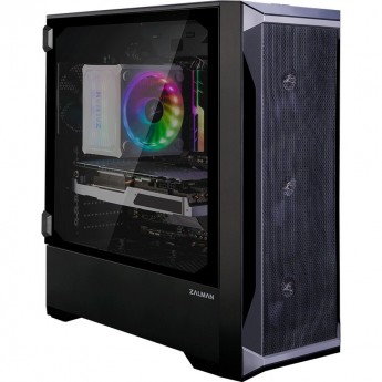 Корпус ZALMAN Z8, ATX, BLACK, FRONT MESH, WINDOW, 2XCOMBO (3.5" OR 2.5"), 4X2.5", 1XUSB2.0, 2XUSB3.0, FRONT 3X120MM, REAR 1X120MM