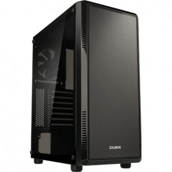 Корпус ZALMAN S4, ATX, BLACK, WINDOW, 1X5.25", 4X3.5", 1X2.5", 2XUSB2.0, 1XUSB3.0, FRONT 1X120MM, REAR 1X120MM