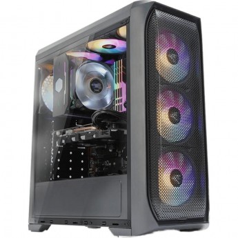 Корпус ZALMAN N5 MF, ATX, BLACK, WINDOW, 1X5.25", 4X3.5", 1X2.5", 2XUSB2.0, 1XUSB3.0, FRONT 3X120MM RGB, REAR 1X120MM RGB