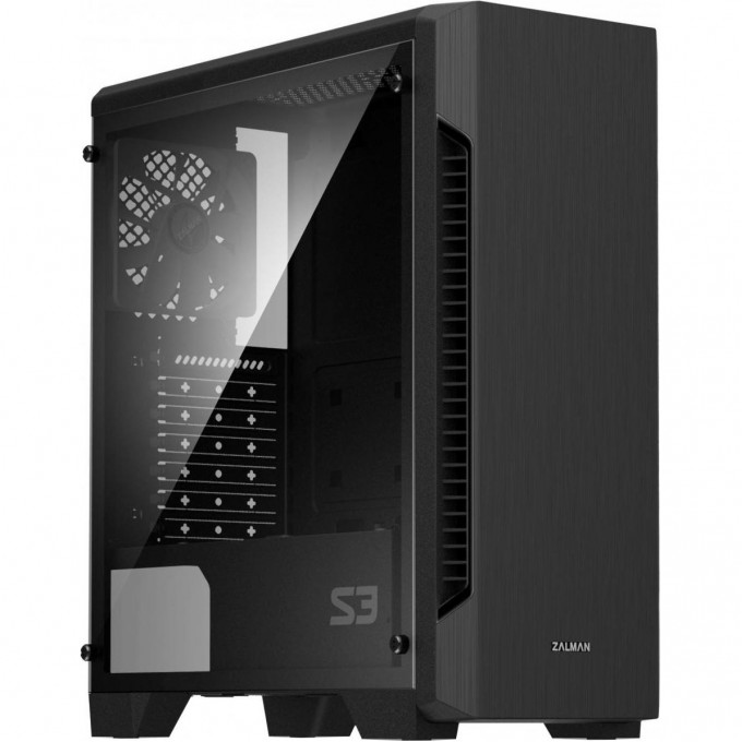 Корпус ZALMAN , ATX, BLACK, WINDOW, 2X3.5", 2X2.5", 2XUSB2.0, 1XUSB3.0, REAR 1X120MM S3