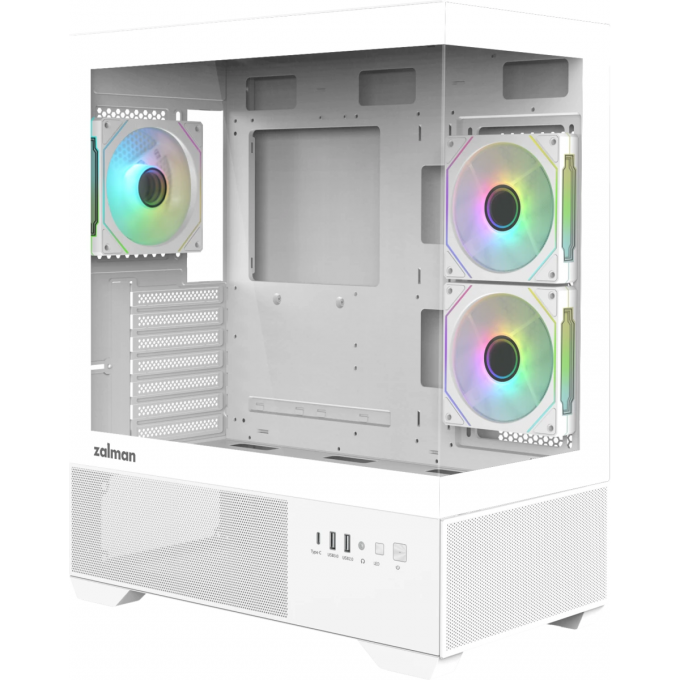 Корпус ZALMAN CHRONIX V2 белый без БП ATX 6x120mm 2x140mm 1xUSB2.0 1xUSB3.0 audio bott PSU CHRONIX V2 WHITE