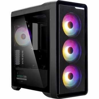 Корпус ZALMAN M3 PLUS RGB, MATX, BLACK, WINDOW, 2X3.5", 3X2.5", 1XUSB2.0, 1XUSB3.0, FRONT 3X120MM RGB, REAR 1X120MM