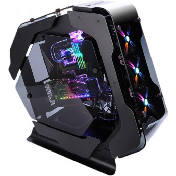 Корпус ZALMAN Z-MACHINE 500, OPEN FRAME, E-ATX, ALUMINUM, WINDOW, 1X3.5", 2X2.5", 2XUSB2.0, 2XUSB3.0, USB3.1, RGB FAN CONTROLLER, 5X120 RGB FAN