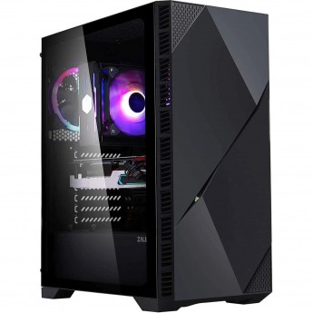 Корпус ZALMAN Z3 ICEBERG, ATX, BLACK, WINDOW, 5X3.5", 1X2.5", 2XUSB2.0, 1XUSB3.0, FRONT 1X120MM ARGB, REAR 1X120MM ARGB