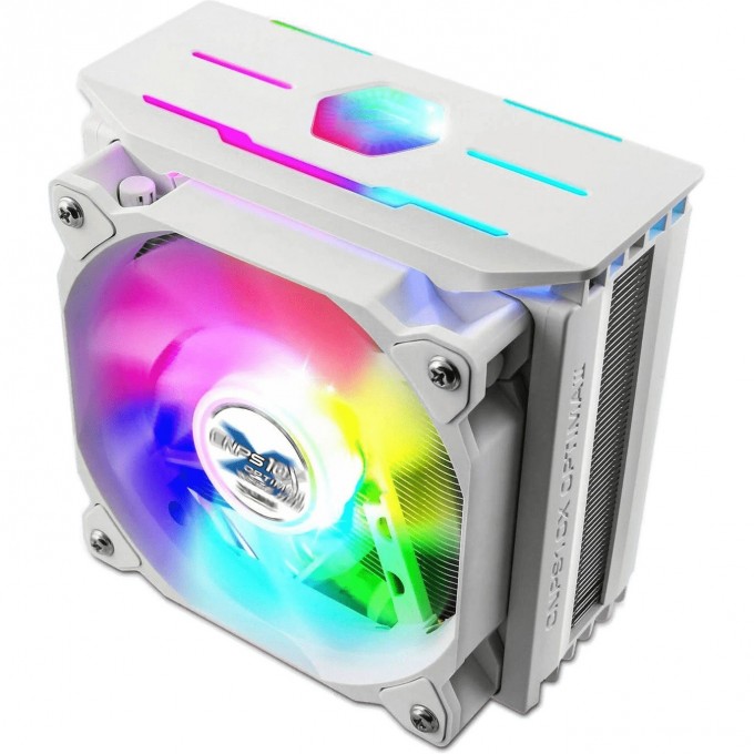 Кулер для процессора ZALMAN , 120MM RGB FAN, 4 HEAT PIPES, 4-PIN PWM, 1500 RPM, 27DBA, HYDRAULIC BEARING, FULL SOCKET SUPPORT CNPS10X OPTIMA II WHITE RGB